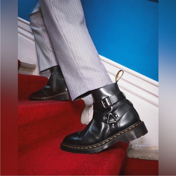 DR. MARTENS JAIMES LEATHER HARNESS CHELSEA BOOTS - Picture 6 of 15